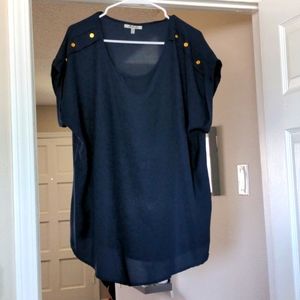Navy blue top